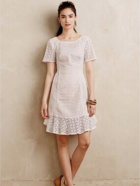 Anthropologie Georgia Eyelet Dress by HD in Paris